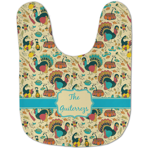 Old Fashioned Thanksgiving Baby Bib - AFT flat
