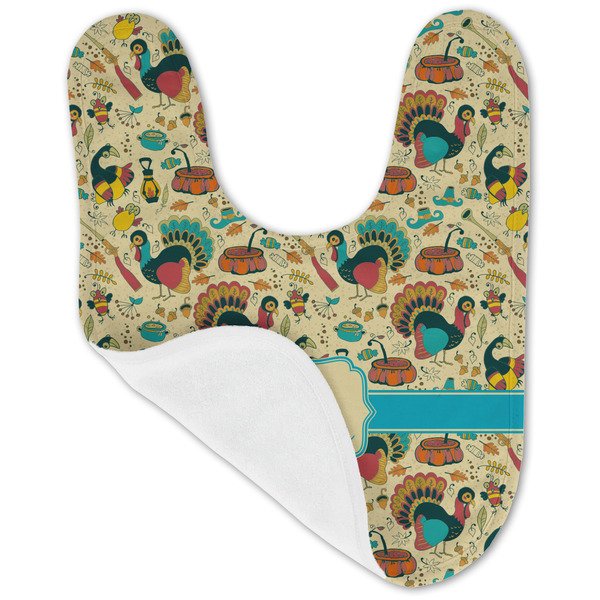 Old Fashioned Thanksgiving Baby Bib - AFT folded