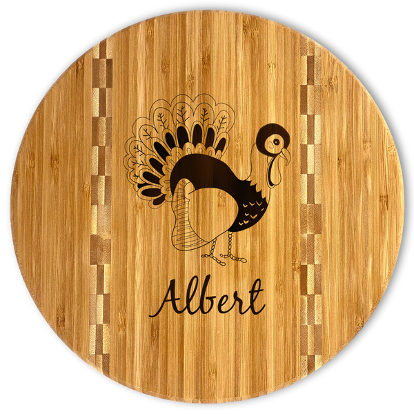 Custom Old Fashioned Thanksgiving Bamboo Cutting Board (Personalized)