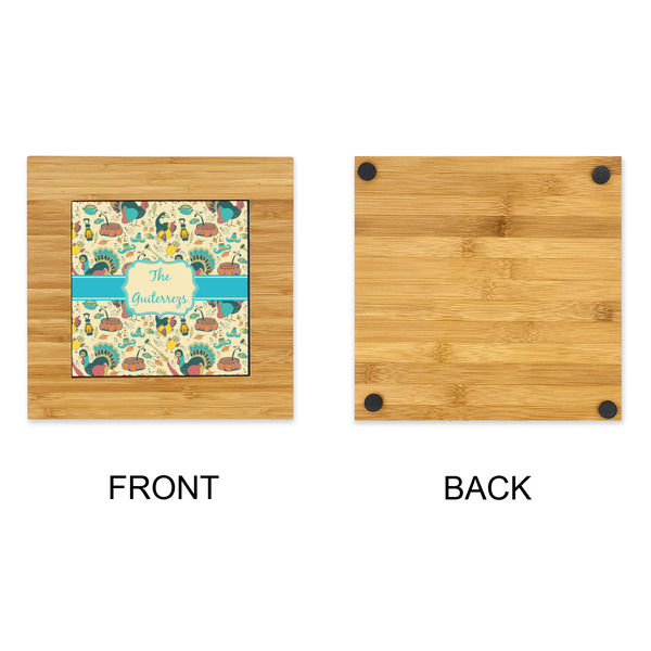 Old Fashioned Thanksgiving Bamboo Trivet with 6" Tile - APPROVAL