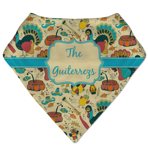 Custom Old Fashioned Thanksgiving Bandana Bib (Personalized)