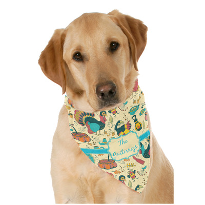 Old Fashioned Thanksgiving Dog Bandana Scarf w/ Name or Text