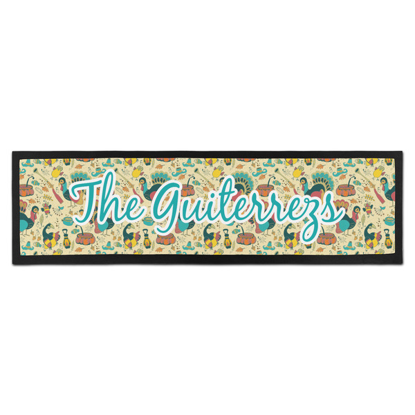 Custom Old Fashioned Thanksgiving Bar Mat - Large (Personalized)