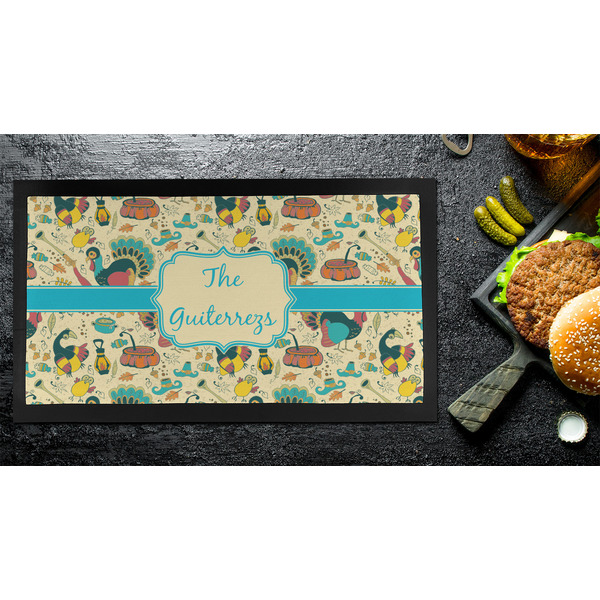 Old Fashioned Thanksgiving Bar Mat - Small - LIFESTYLE
