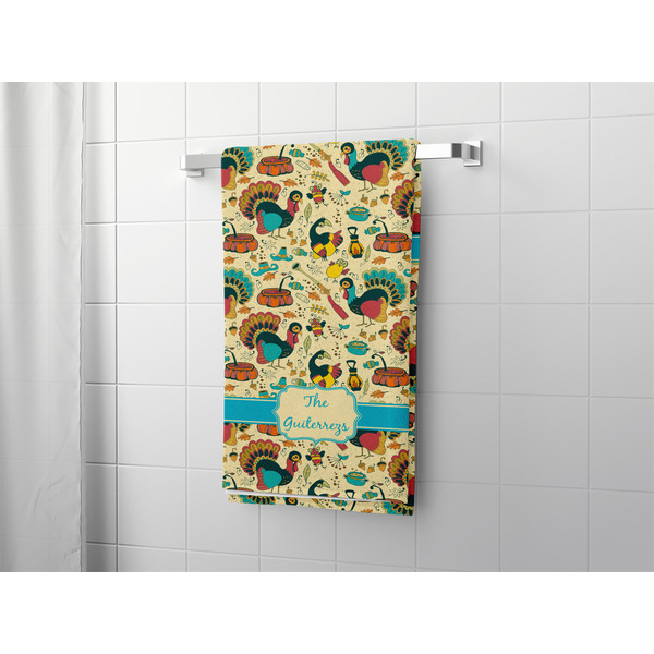 Old Fashioned Thanksgiving Bath Towel - LIFESTYLE