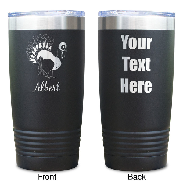 Old Fashioned Thanksgiving Black Polar Camel Tumbler - 20oz - Double Sided  - Approval