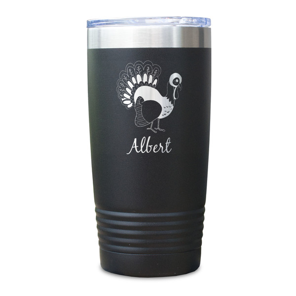 Old Fashioned Thanksgiving Black Polar Camel Tumbler - 20oz - Single Sided - Approval