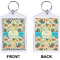 Old Fashioned Thanksgiving Bling Keychain (Front + Back)