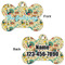 Old Fashioned Thanksgiving Bone Shaped Dog Tag - Front & Back