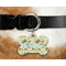 Old Fashioned Thanksgiving Bone Shaped Dog Tag on Collar & Dog