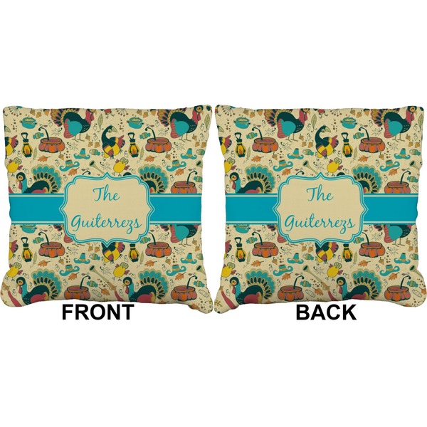 Old Fashioned Thanksgiving Burlap Pillow Approval