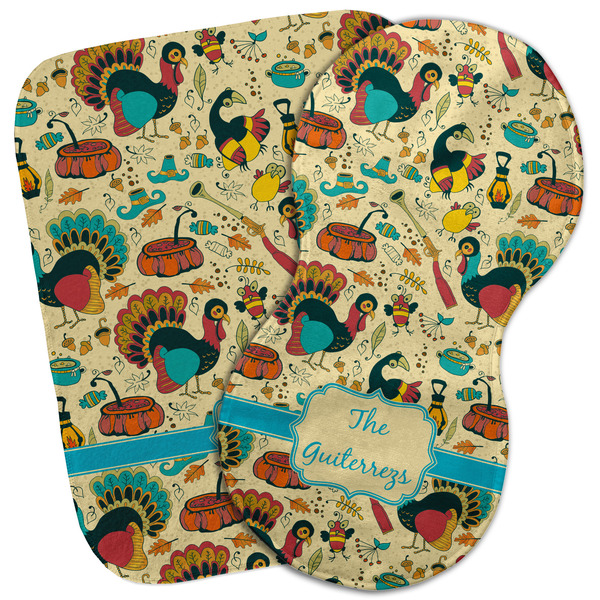 Custom Old Fashioned Thanksgiving Burp Cloth (Personalized)