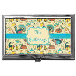 Old Fashioned Thanksgiving Business Card Case
