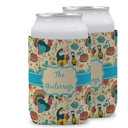 Old Fashioned Thanksgiving Can Cooler (12 oz) w/ Name or Text
