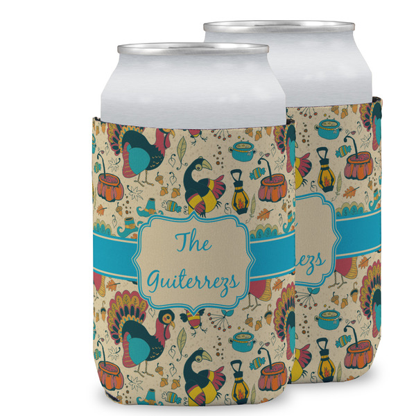 Custom Old Fashioned Thanksgiving Can Cooler (12 oz) w/ Name or Text