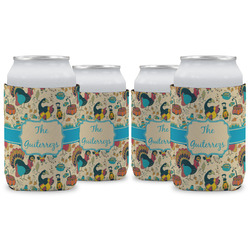 Old Fashioned Thanksgiving Can Cooler (12 oz) - Set of 4 w/ Name or Text