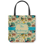 Old Fashioned Thanksgiving Canvas Tote Bag - Small - 13"x13" (Personalized)