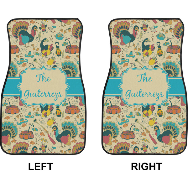 Old Fashioned Thanksgiving Car Mat Front - Approval