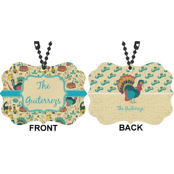 Old Fashioned Thanksgiving Car Ornament (Approval)