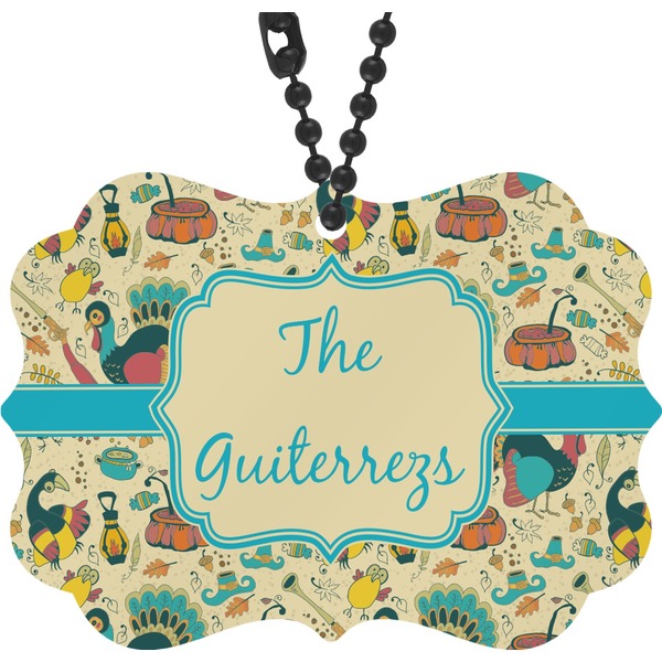 Custom Old Fashioned Thanksgiving Rear View Mirror Decor (Personalized)