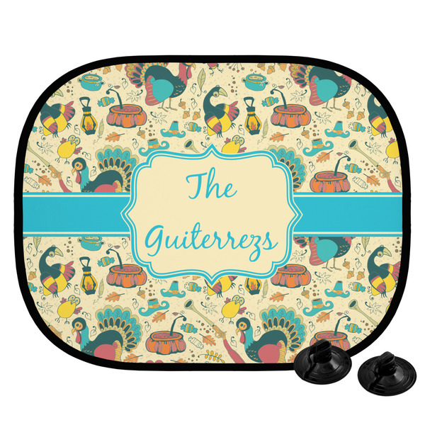 Custom Old Fashioned Thanksgiving Car Side Window Sun Shade (Personalized)