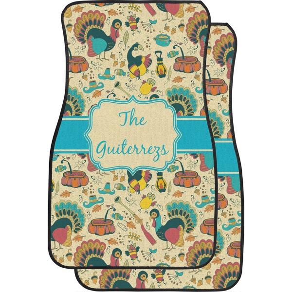 Custom Old Fashioned Thanksgiving Car Floor Mats (Personalized)