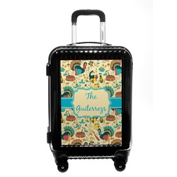 Old Fashioned Thanksgiving Carry On Hard Shell Suitcase (Personalized)