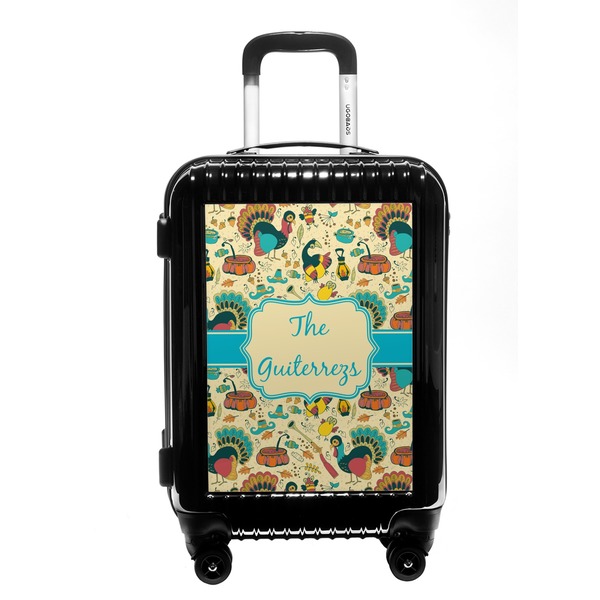 Custom Old Fashioned Thanksgiving Carry On Hard Shell Suitcase (Personalized)
