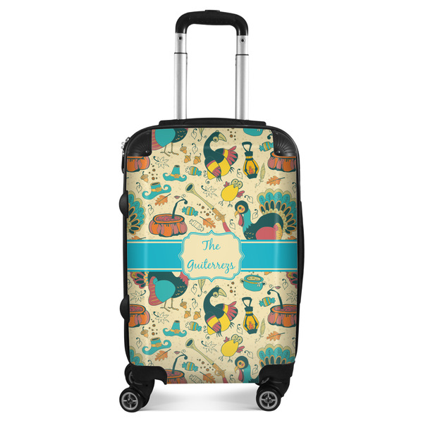 Custom Old Fashioned Thanksgiving Suitcase - 20" Carry On (Personalized)