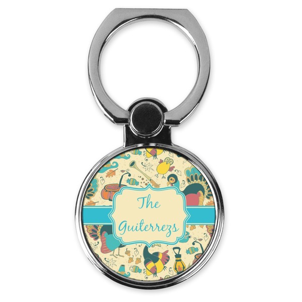 Custom Old Fashioned Thanksgiving Cell Phone Ring Stand & Holder (Personalized)