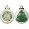 Old Fashioned Thanksgiving Ceramic Christmas Ornament - X-Mas Tree (APPROVAL)
