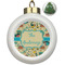 Old Fashioned Thanksgiving Ceramic Christmas Ornament - Xmas Tree (Front View)