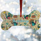 Old Fashioned Thanksgiving Ceramic Dog Ornaments - Parent