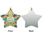 Old Fashioned Thanksgiving Ceramic Flat Ornament - Star Front & Back (APPROVAL)