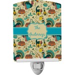 Old Fashioned Thanksgiving Ceramic Night Light (Personalized)