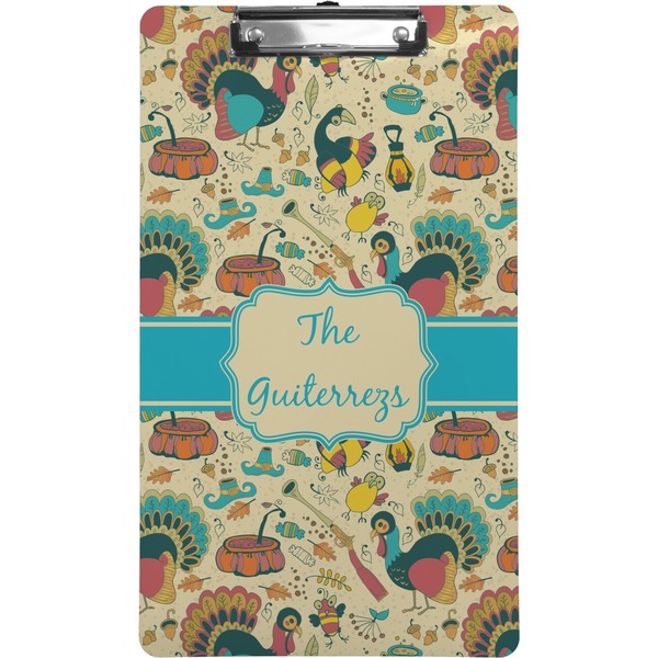Custom Old Fashioned Thanksgiving Clipboard (Legal Size) (Personalized)