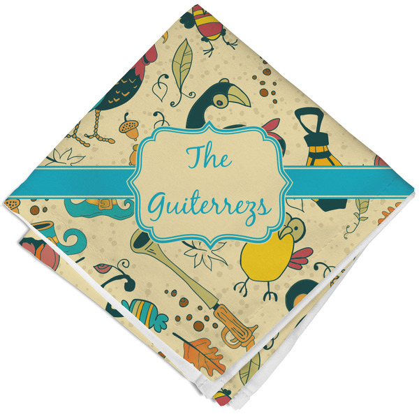 Custom Old Fashioned Thanksgiving Cloth Napkin w/ Name or Text