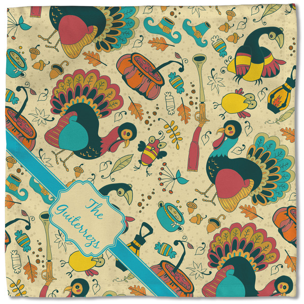 Old Fashioned Thanksgiving Cloth Napkins - Personalized Lunch (Single Full Open)