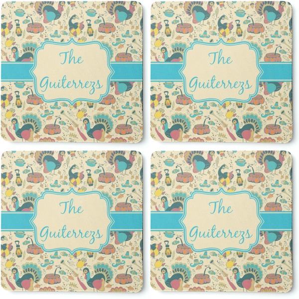 Old Fashioned Thanksgiving Coaster Rubber Back - Apvl