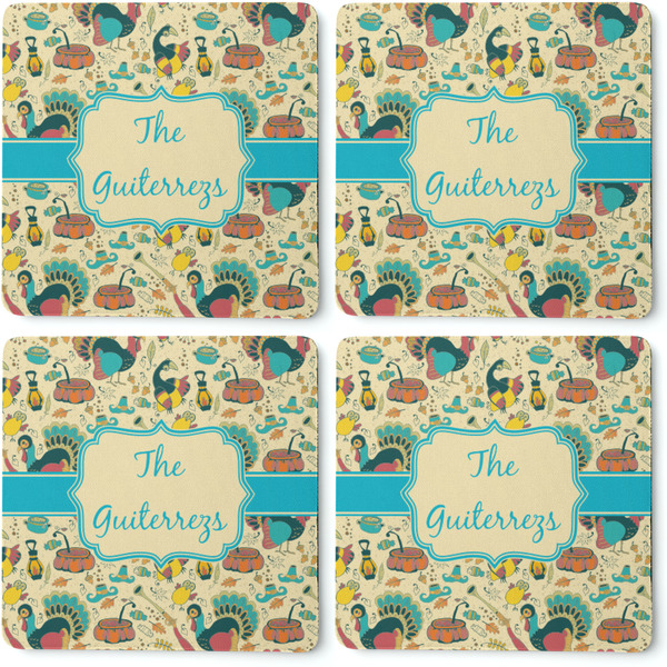 Old Fashioned Thanksgiving Coaster Rubber Back - Apvl