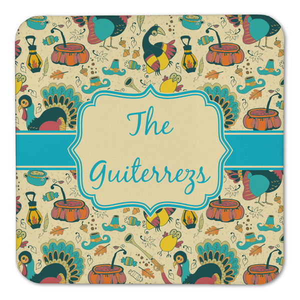Old Fashioned Thanksgiving Coaster Set - FRONT (one)