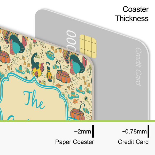 Old Fashioned Thanksgiving Coaster Thickness