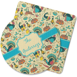 Old Fashioned Thanksgiving Rubber Backed Coaster (Personalized)