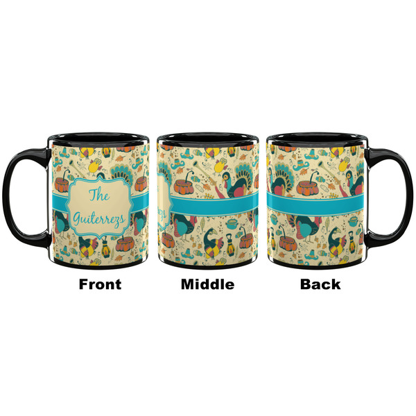 Old Fashioned Thanksgiving Coffee Mug - 11 oz - Black APPROVAL