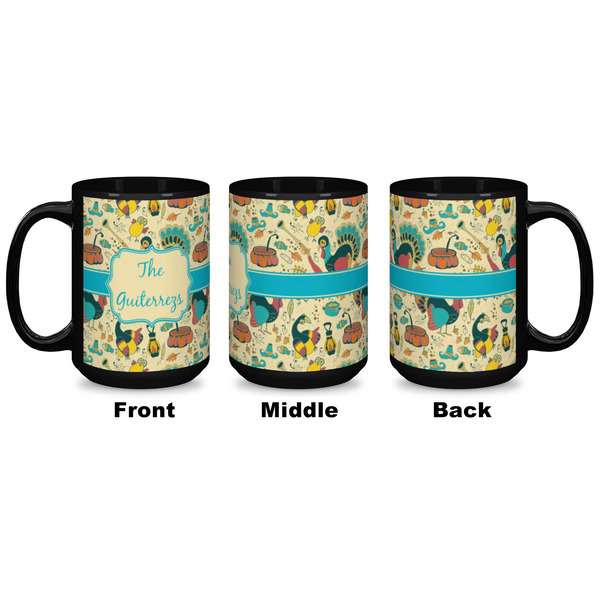 Old Fashioned Thanksgiving Coffee Mug - 15 oz - Black APPROVAL