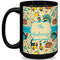 Old Fashioned Thanksgiving 15 Oz Coffee Mug - Black (Personalized)