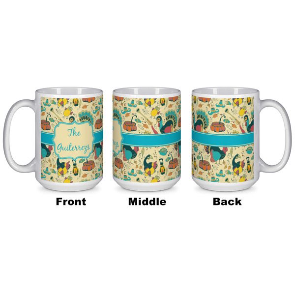 Old Fashioned Thanksgiving Coffee Mug - 15 oz - White APPROVAL