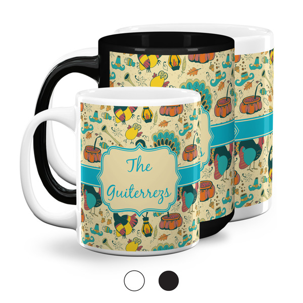 Old Fashioned Thanksgiving Coffee Mugs Main