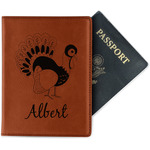 Old Fashioned Thanksgiving Passport Holder - Faux Leather - Single Sided (Personalized)