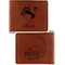 Old Fashioned Thanksgiving Cognac Leatherette Bifold Wallets - Front and Back